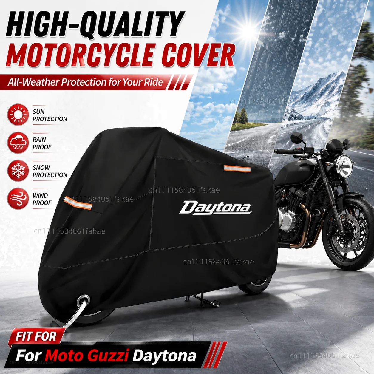 

Motorcycle Cover Waterproof Outdoor All Season Dustproof UV Protective Moto Scooter Rain Cover For Moto Guzzi Daytona 1992-1997
