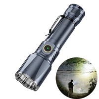 Type-C USB Rechargeable 21700 Battery Portable EDC Flashlight Powerful Tactical LED Torch Self Defense Hunting Lamp Spotlight