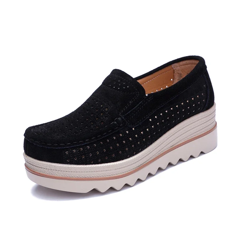 BEYARNE new flat platform moccasins for women loafers with leather suede fringes for womenL077