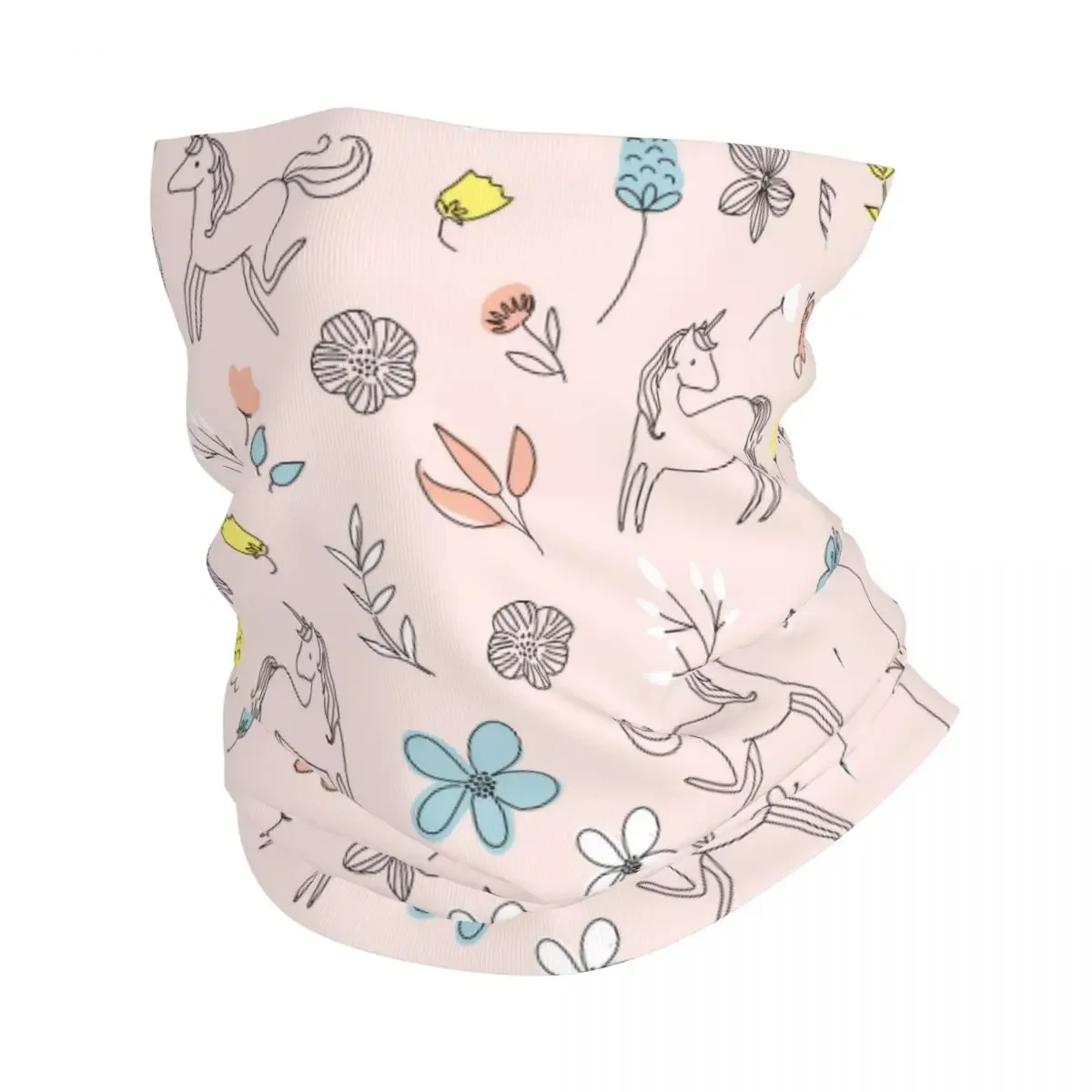 Colorful Unicorn Animal Bandana Neck Cover Printed Balaclavas Mask Scarf Multi-use Headwear Sports for Men Women Adult Washable