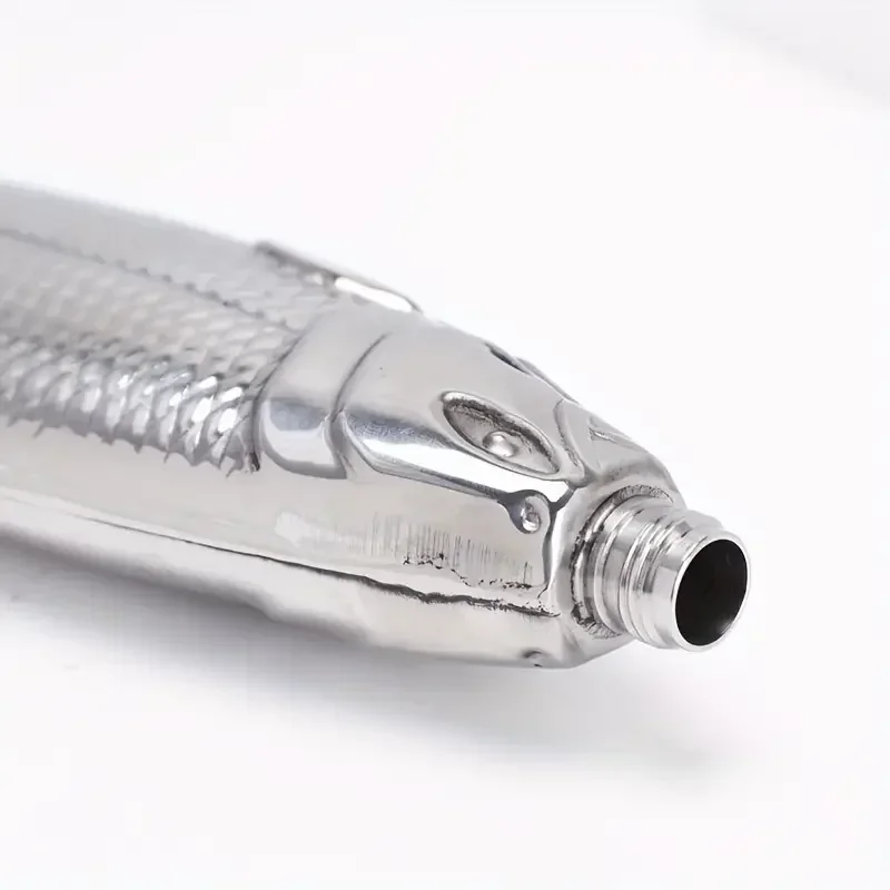 

Портативная фляга для вина в форме форели, 140 мл, для кемпинга, из нержавеющей стали 304, дорожная бутылка с дизайном рыбы