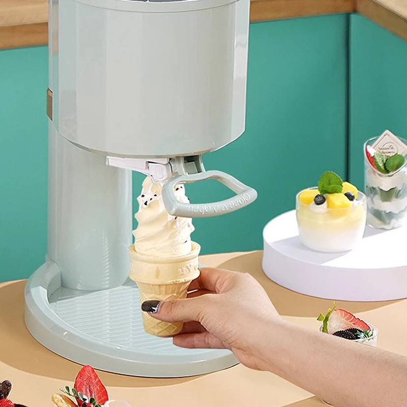 Fully automatic ice cream machine, home small children DIY homemade cone machine, ice cream machine, mini ice cream machine