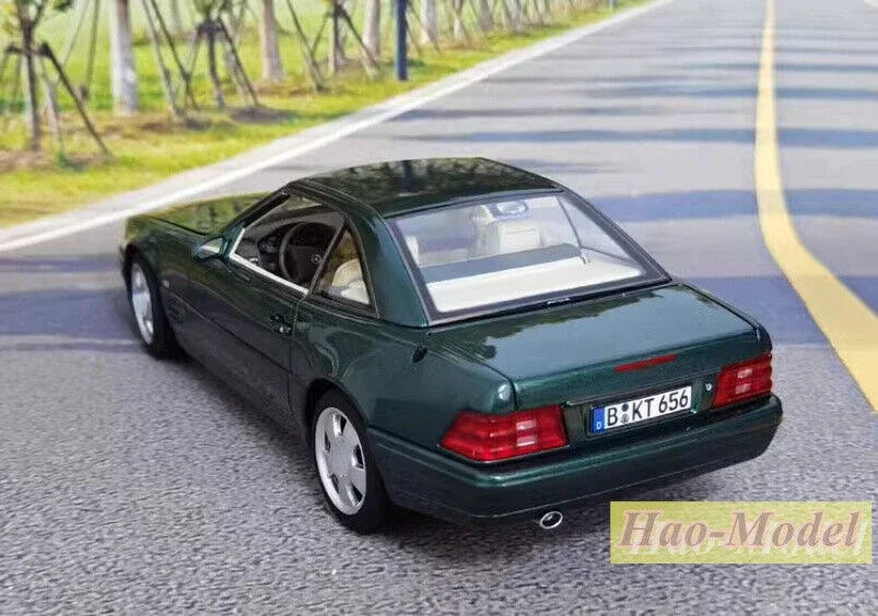 NOREV 1:18 для Benz SL500 R129 1999, литая под давлением модель автомобиля из сплава металла, украшения для мальчиков, подарки на день рождения, коллекция для хобби, зеленый цвет