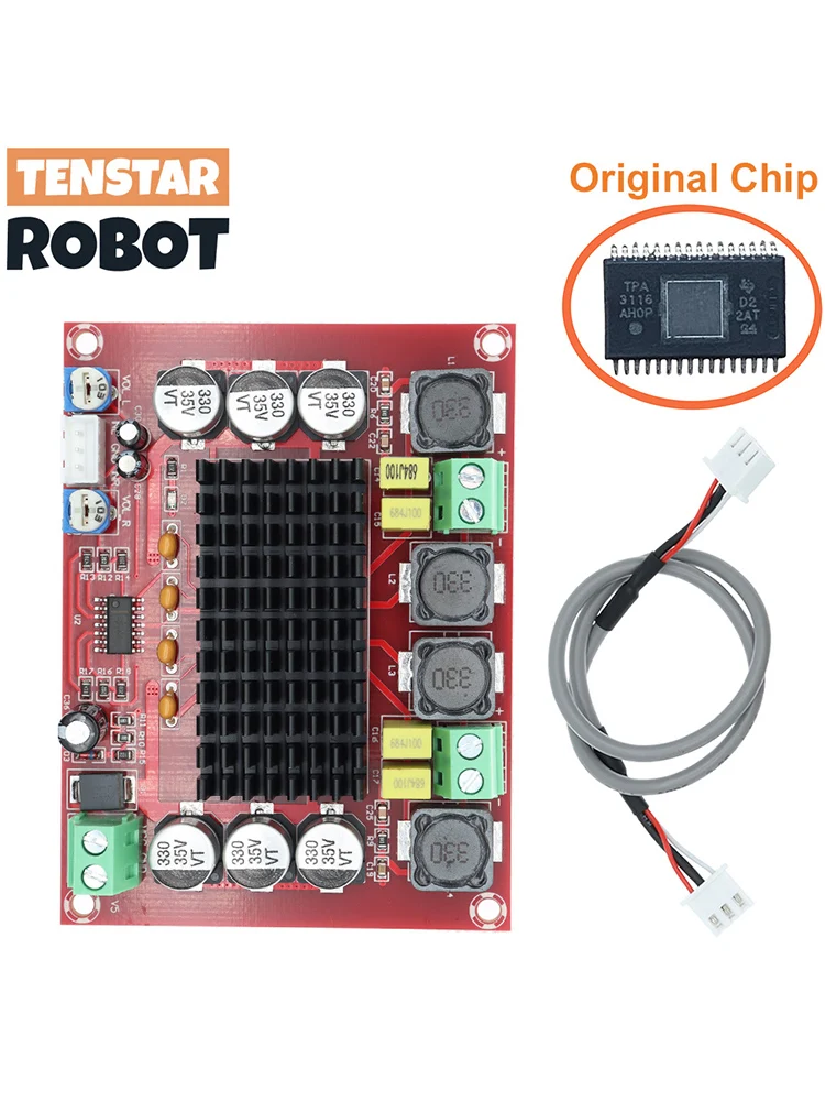 Original Chip TPA3116 D2 XH-M543 12V 24V 120W*2 Dual Channel Digital Power Audio Amplifier Board 120W x2