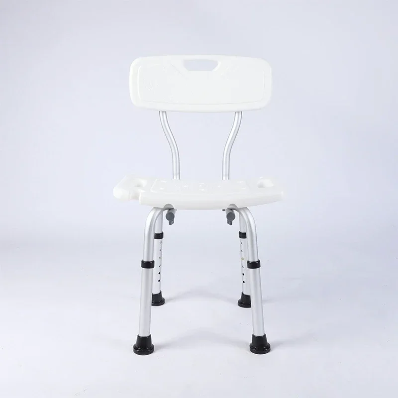 

Medical Bathroom Safety Shower Tub Aluminium Alloy Bath Furniture Chair Seat Bench With Removable Back White Bathroom