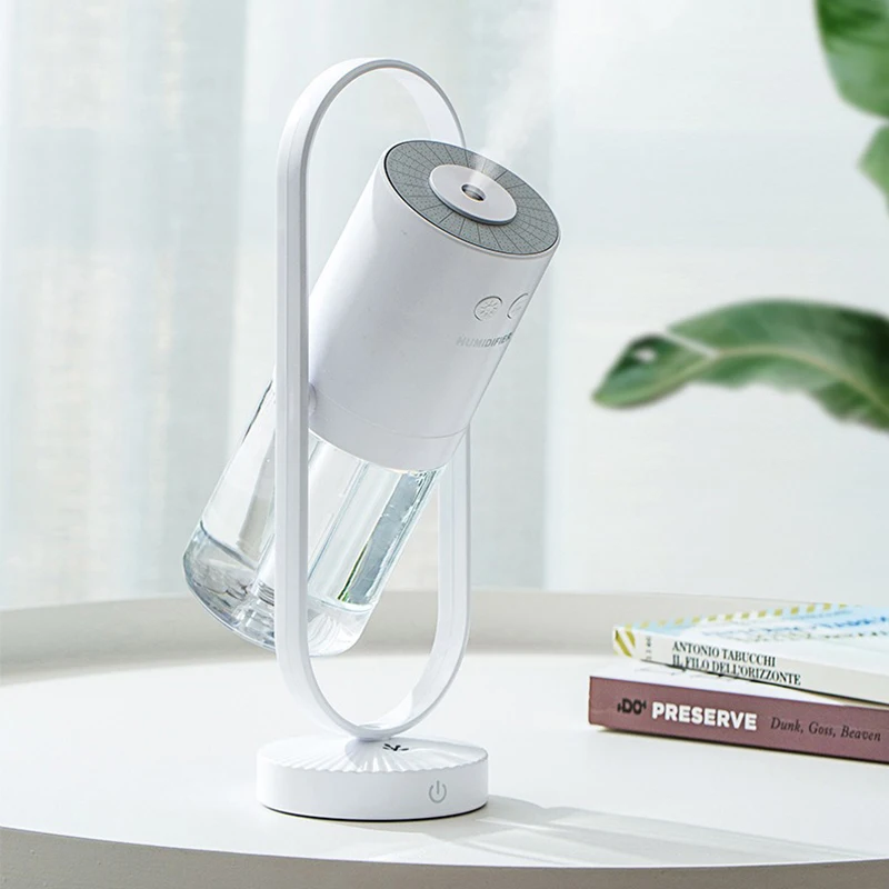 

Mini 200ml Usb Projection Cool Mist Diffuser Desktop Humidifier - 360° Free Rotation, Keep Your Home Or Bedroom Fresh And Humid