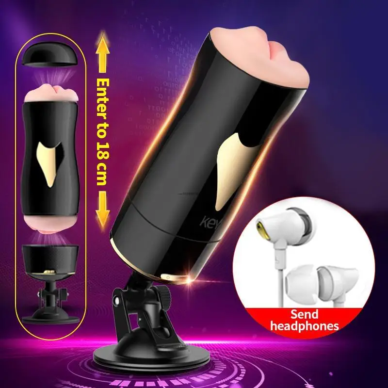 

Real Pussy Masturbattion Cup with Strong Male Masturbator Oral Sex Vagina Sucker Holder Voice Vibration Erotic Sex Toys for Men