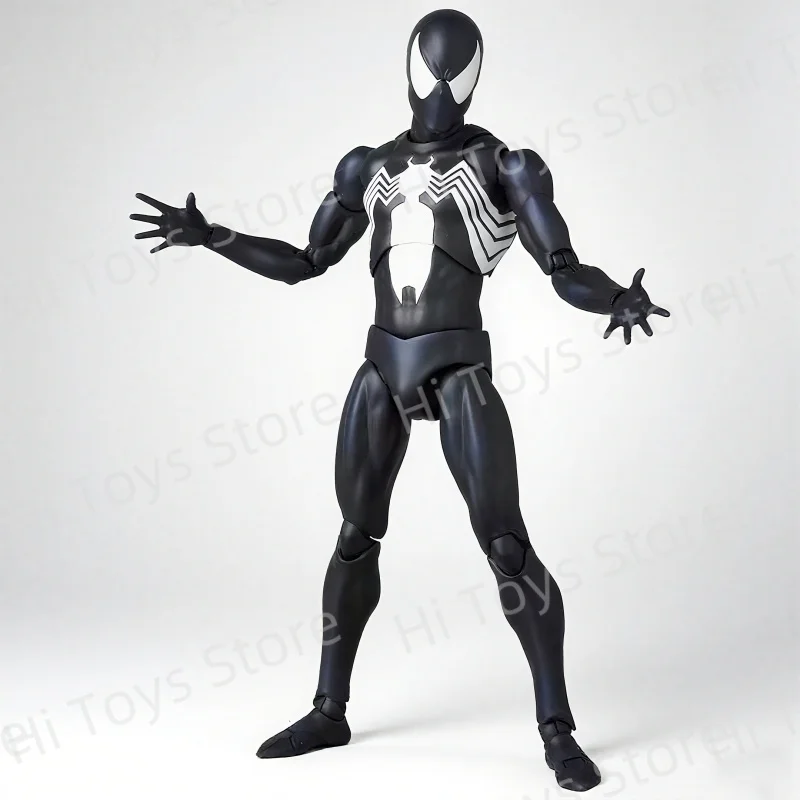 Nuovi giocattoli Ct Spiderman Figura Mafex 147 Abito nero simbiotico Venom L'incredibile Spider-man Anime Action Figure Regali Giocattoli In magazzino