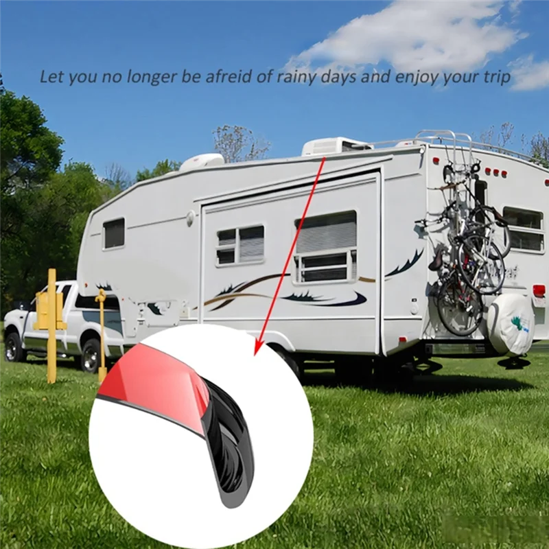 

RV Caravan Roof Rainwater Gutter PVC Water Channel Easy Install Motorhome Roof Drainage System For Camping Vehicle