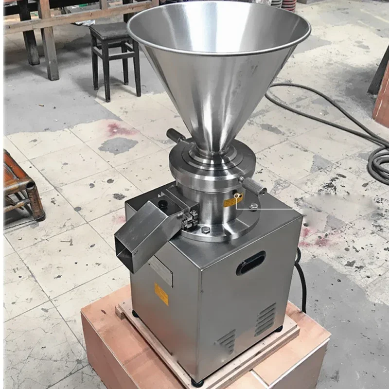 Nuovo Elettrico 200-1500 kg/h JMC80 Verticale Mulino Colloidale Emulsificazione Alimentare Rettifica Cioccolato Pepe Mandorle Sesamo Burro di Arachidi
