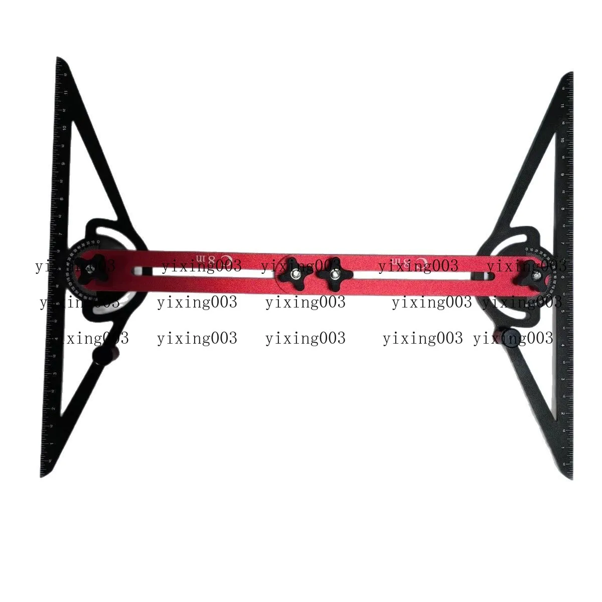 Aluminum Alloy Stair Tread Gauge, Multifunctional Folding Stair Template Ruler, Woodworking Measuring Tool