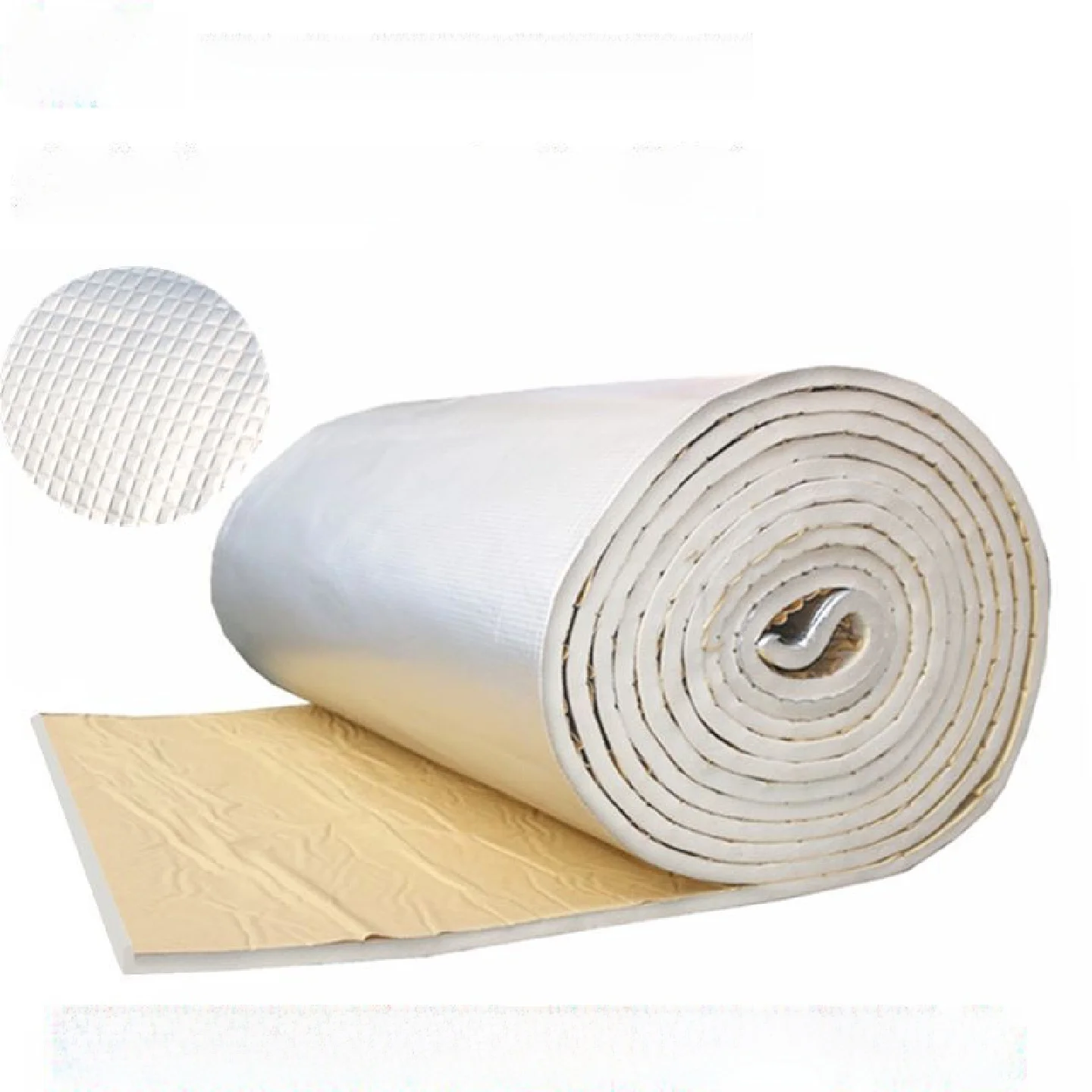 

Термостойкая огнестойкая самоклеящаяся теплоизоляционная плита из алюминиевой фольги и резинопластика для звукоизоляции кровельной плитки