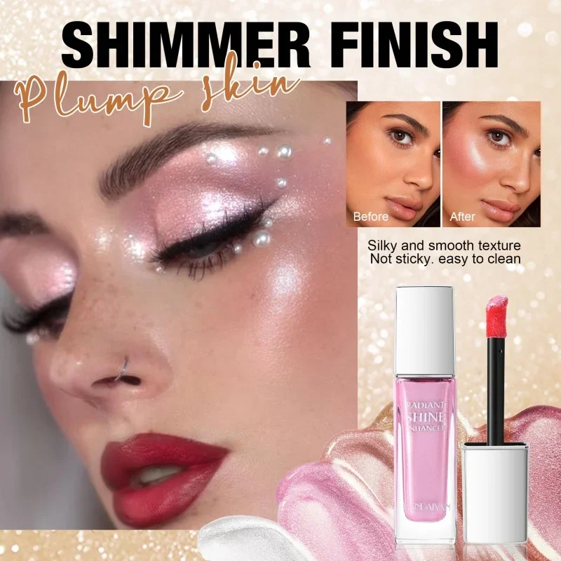 Professional Liquid Highlighter Makeup Face Body Shimmer for Natural Glow Skin Illuminating Primer Cosmetics Beauty Essential