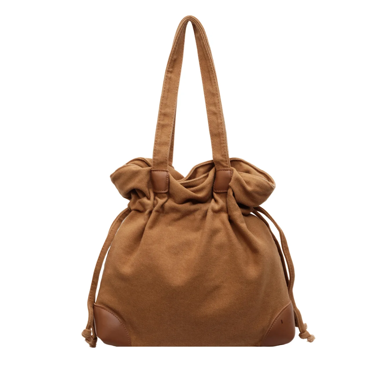 حقيبة يد نسائية جديدة من القماش لعام 2025، محفظة كتف ذات سعة كبيرة بتصميم كسول بلون سادة، حقيبة كروس كاجوال للعمل وعطلة نهاية الأسبوع