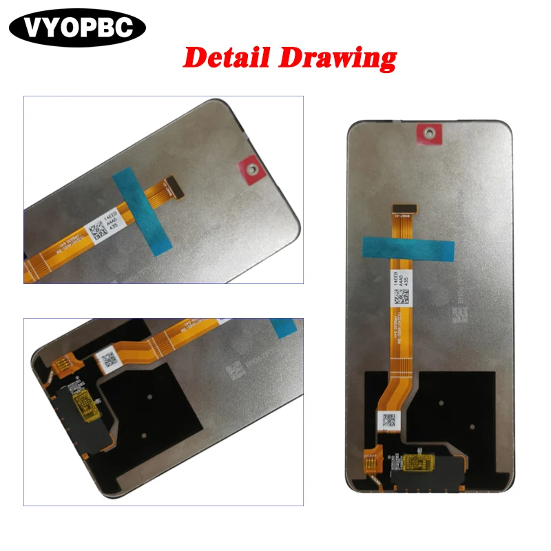 6.67'' Lcds For OPPO A80 5G LCD Display With Frame Digitizer Panel