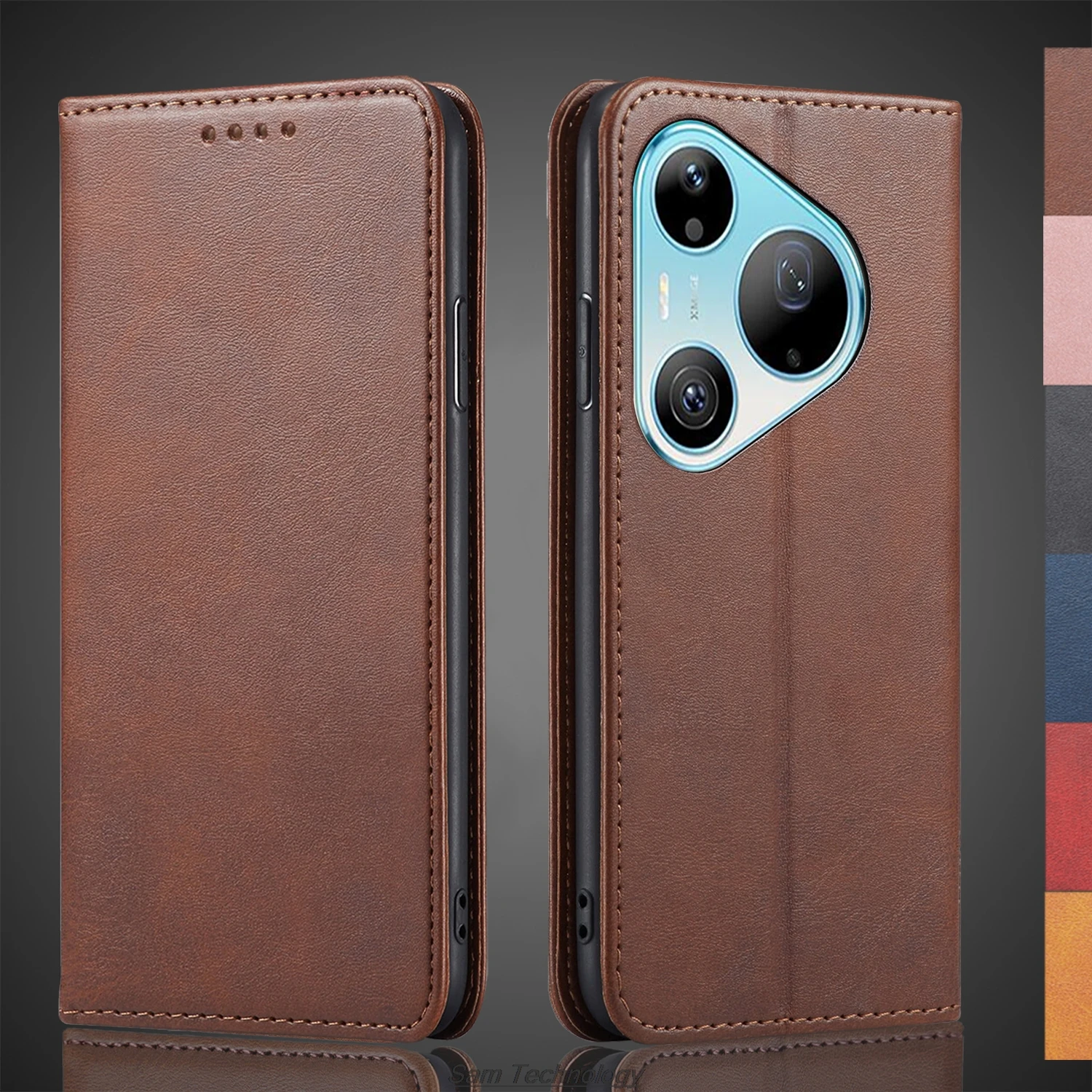 

Magnetic attraction Leather Case for Huawei Pura 90 Pro Max / Pura90 Pro Holster Flip Cover Case Wallet Phone Bags Fundas Coque
