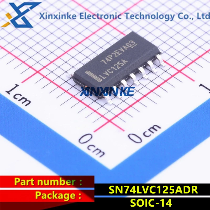 

SN74LVC125ADR Mark: LVC125A SOIC-14 Buffers & Line Drivers Tri-State Quad Bus Logic ICs Brand New Original