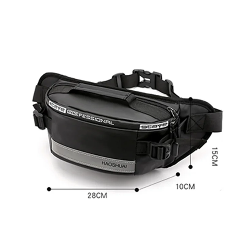 New fashion trend outdoor waist pack sports lightweight crossbody bag anti-theft waterproof nylon leisure chest bag