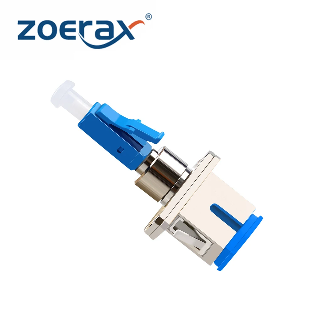 ZoeRax LC/UPC para SC/UPC Fibra Híbrida Adaptador Simplex Acoplador para Patch Cord Pigtail Medidor de Energia Óptica Caneta de Luz Vermelha FTTH