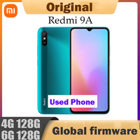 Xiaomi Redmi 9A Smartphone 64GB 128GB Global Rom Cellphone 5000mAh 6.53 inch MTK Helio G25 Octa Core 13MP Smart phone used phone