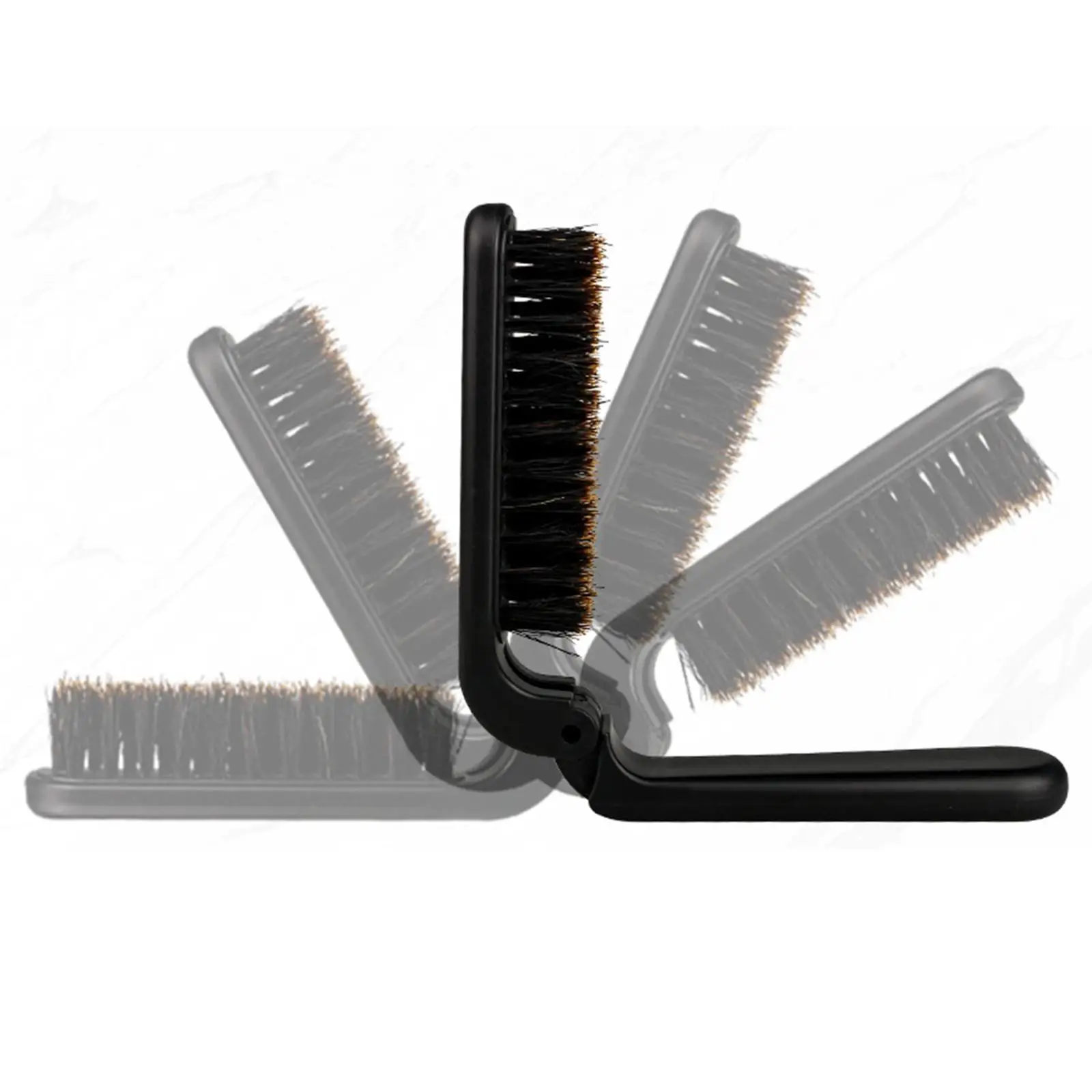 

Pocket Beard Grooming Brushes Folding Detangler Brush Barber Brush