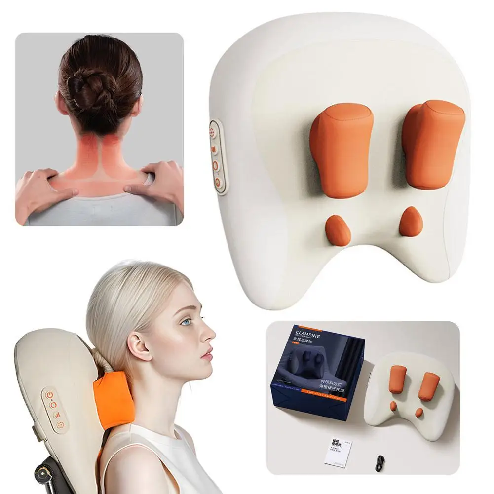 

Neck And Shoulder Massager, Rechargeable Neck And Back Massager With Heat Kneading Shoulder Massage For Body Muscle Pain Relief