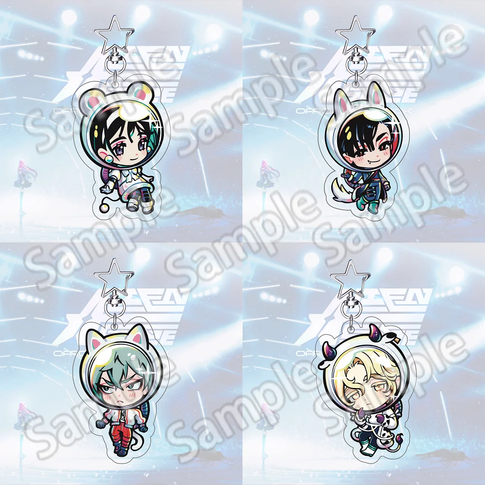 Anime 6cm Popular Alien Stage -Ivan Mizi Till Luka Chibis Keychains Womens Bag Accessories Sua Hyuna Keyrings Pendant Fans Gifts