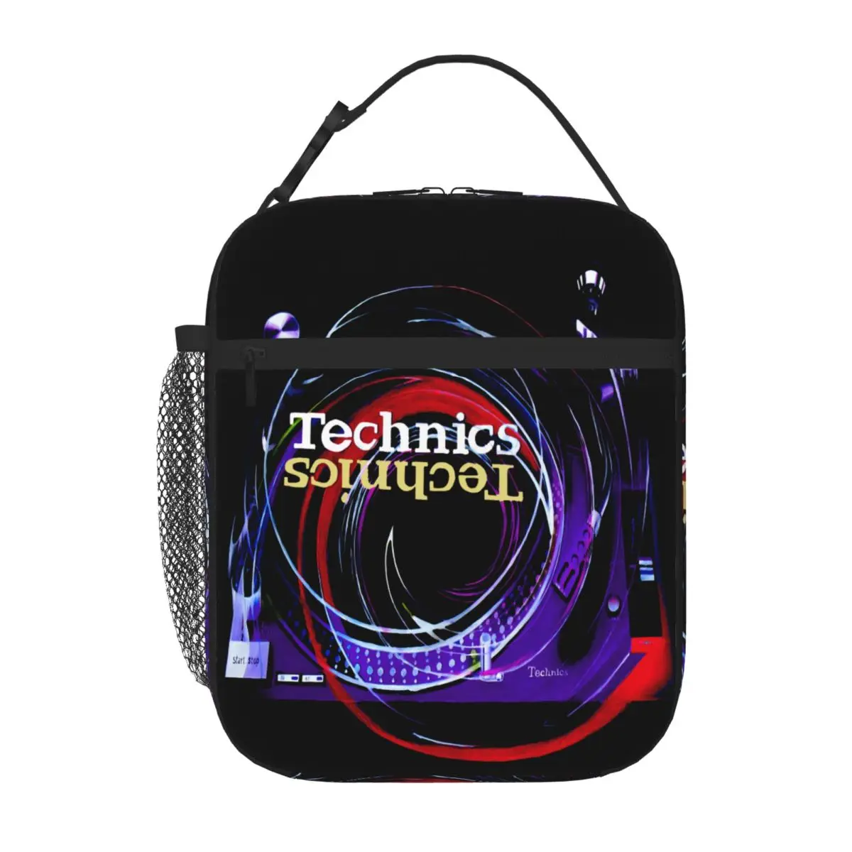 Hot Sale Technics Turntable 1200 Dj Transparent Detail Lunch Carrier Newborn Food Storage Lunch Handbag