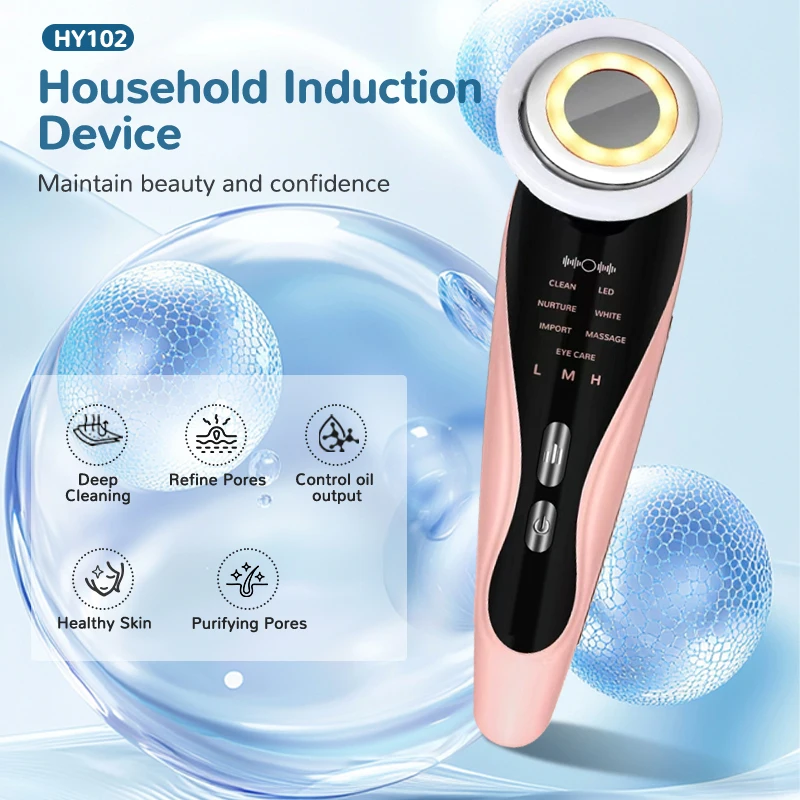 Electric Beauty Introduction Device 7-in-3 Facial Massager for Deep Cleansing Skin Lifting Firming Beauty and Skincare Equipment