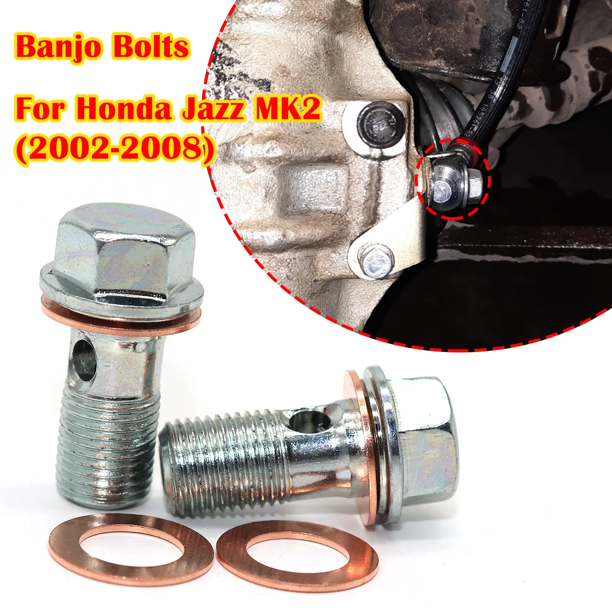 

Left Right Caliper Hose Lines Banjo Fittings Bolts For Honda Jazz MK2 Integra Integra Copper Sealing Crush Washers Repair Kit