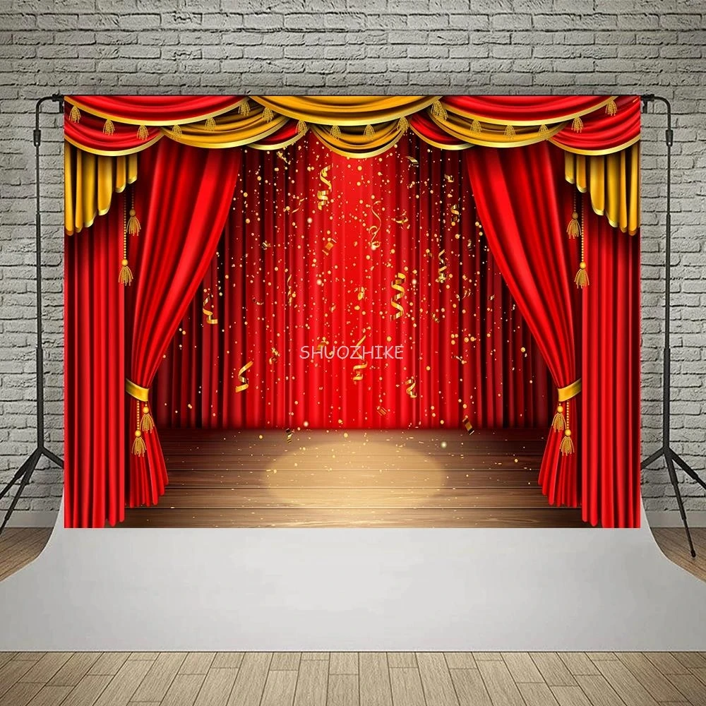 写真撮影の背景,ステージの背景,明るい光,新年,クリスマスパーティー,ポートレート,写真スタジオ,赤と青