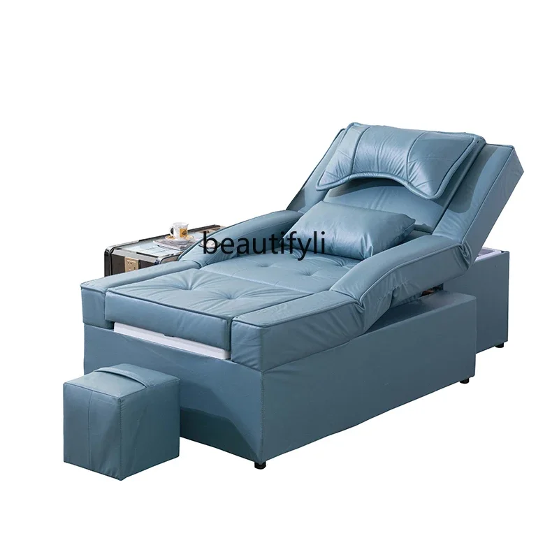 

Head Therapy Pedicure Foot Bath Sofa Integrated Bed Foot Washing Massage Couch Spa Bed Shampoo Ear Washing Couch Electric