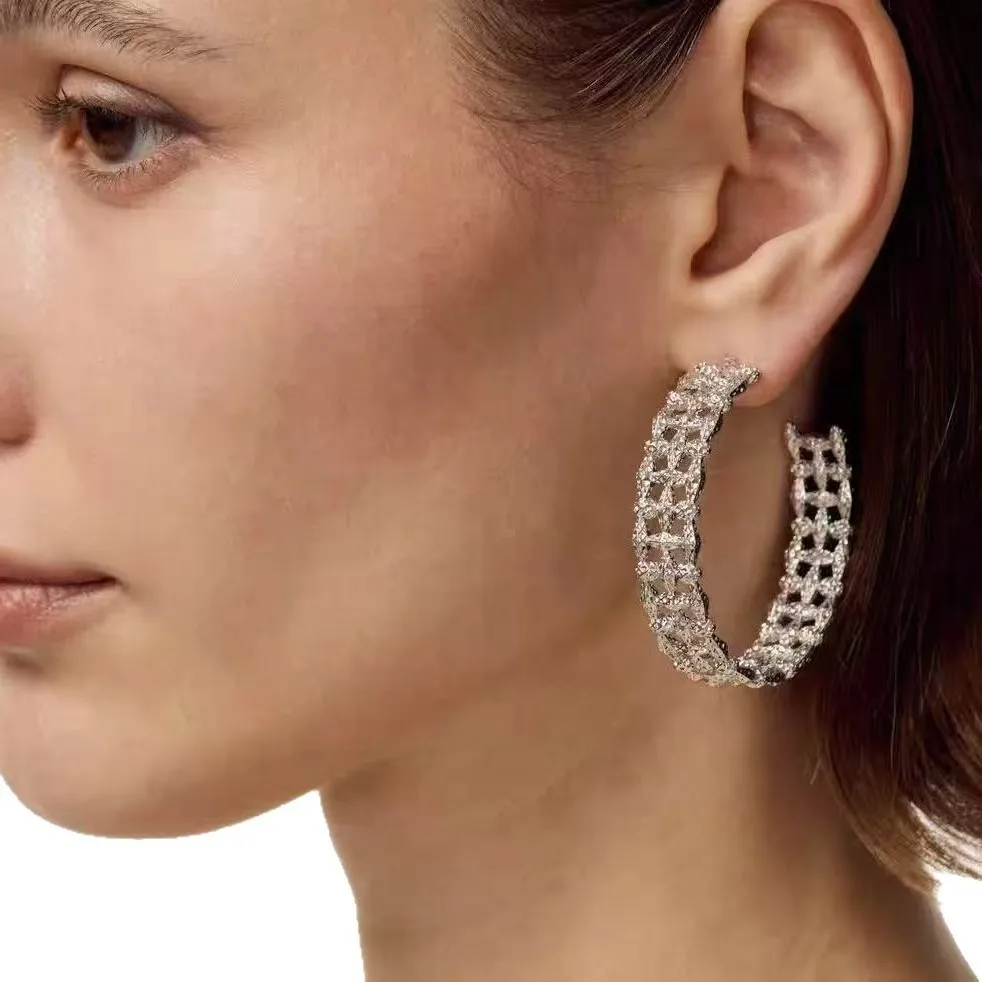 

Jenny&dave Hollow Earrings With Smooth Surface Design And Metallic Feel For Women Jewelry Earrings Women's Earrings Ear Cuffs