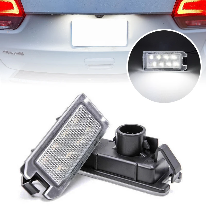 LED License Plate Light For Jeep Grand Cherokee Compass Patriot Maserati Levante Dodge Viper Fiat 500 Rerplace OEM 68228930AA