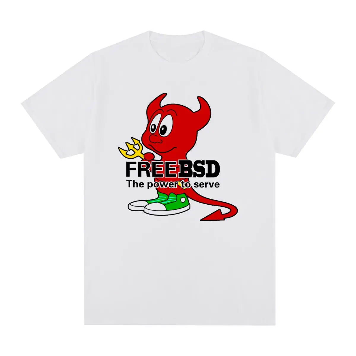 Freebsd Vintage T-shirt UNIX Linux Debian Lindows Linspire Ubuntu Kubuntu Penguin Cotton Men T shirt New Tee Tshirt Womens Tops