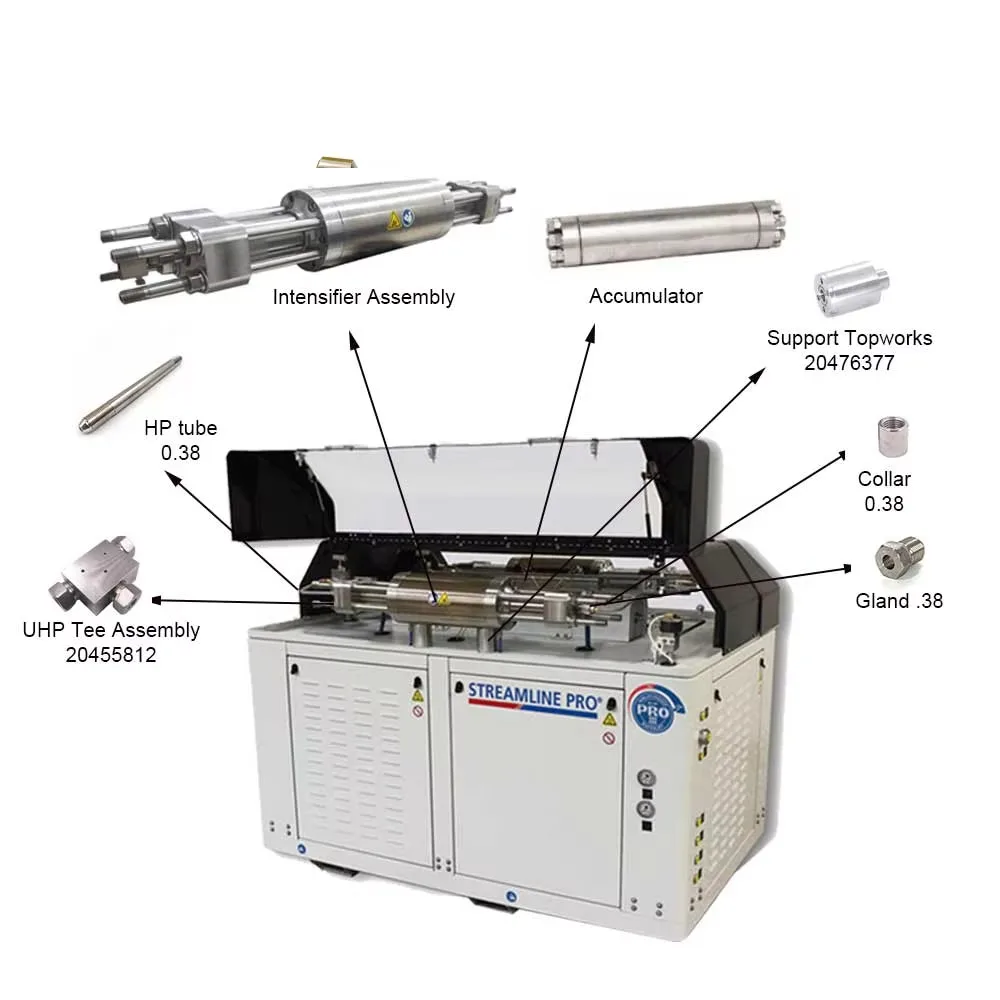 UHP Waterjet Cutting UHP Cylinder 72166738 Waterjet Cutting Spare Parts Ceramic Plunger 72162253 Sealing Head Assembly 72170157