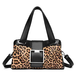 2023 nowa modna poduszka kobiet torebki wzór europejski Leopard panie na ramię torby kobieta dziewczyna marka luksusowe Crossbody torba