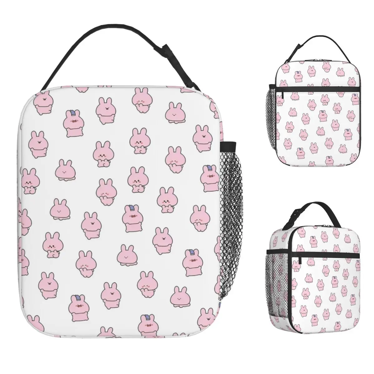 

A-Asamimichans Сумка для обеда Meme Забавный ланч-бокс для пикника Портативная термосумка для обеда на молнии для детей Оксфорд Дизайнерская сумка-холодильник