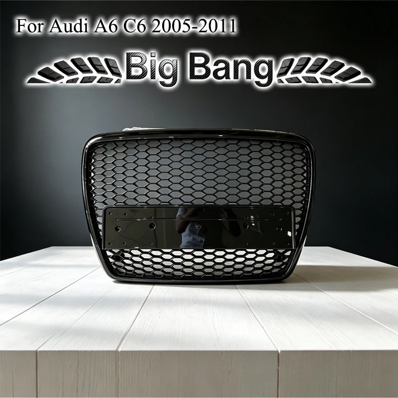Suitable for Audi A6, C6, and RS6 grille upgrades; old C6 front grille upgrade to S6 front grille (2004-2011 models).
