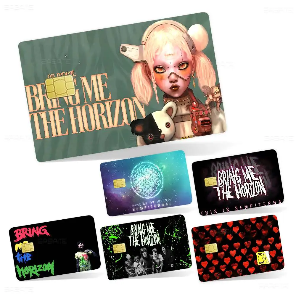 B-Bring Me The H-Horizons BMTH 100% رائجة البيع أمين الائتمان الخصم البنك بطاقة حافلة بطاقة فيلم الجلد ملصق