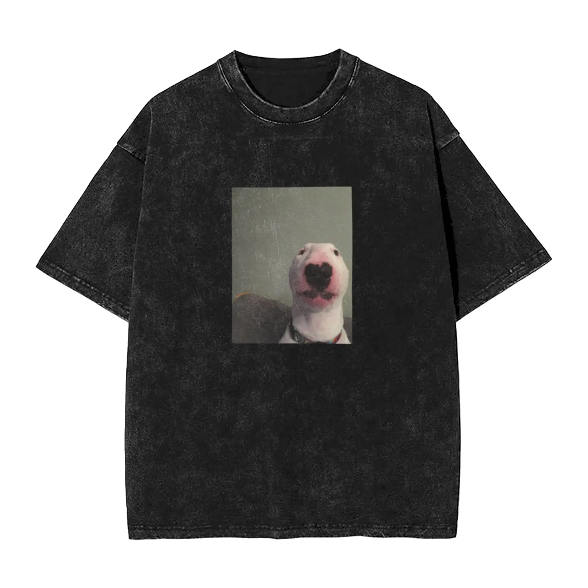 Walter the dog meme Bull Terrier Nelson Classic Trendy A Washed T Shirt Men's Women's Oversized Cotton Tees Tops