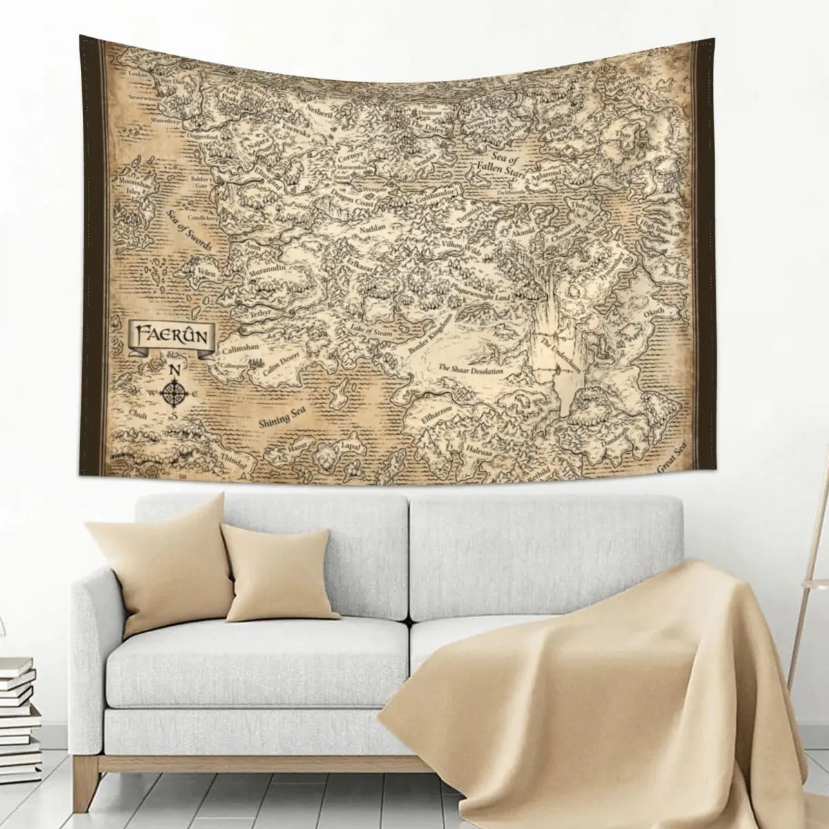 

Annotated Map Of Faerun Tapestry