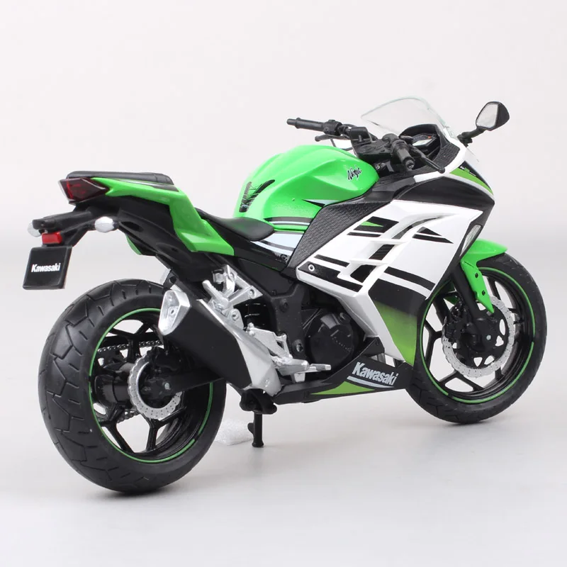 1/12 Kawasaki Ninja 250 Racing Cross-country Motorcycle Model Simulation Metal Street Motorcycle Model Collection Kids Toy Gifts