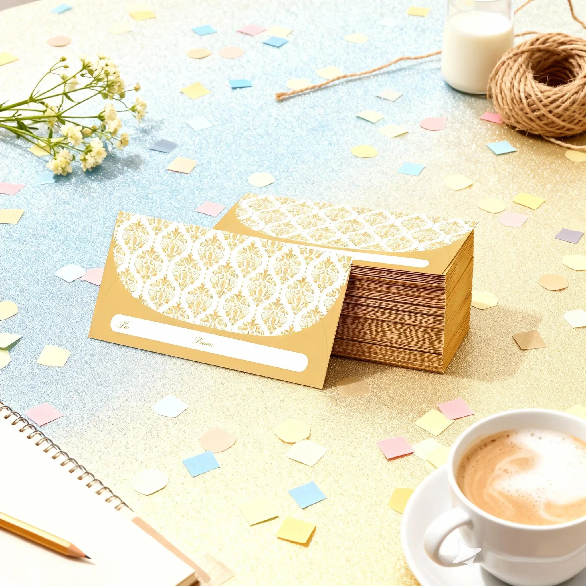 Fotografia 7: 25/50 unidades de envelopes para presentes em dinheiro com designs decorativos para aniversários, cerimônias de formatura, casamentos, embalagem de ótimo valor