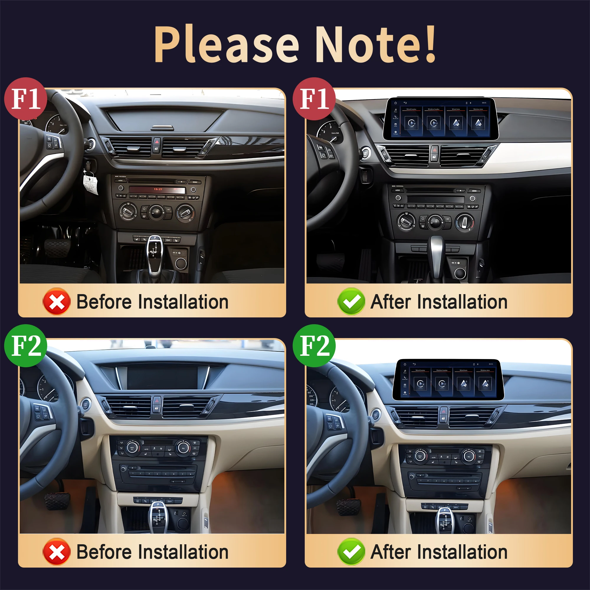For BMW X1 E84 Linux Multimedia Screen 2009-2015 Wireless Carplay Android Auto Head Unit for Enhanced In-Car Entertainment