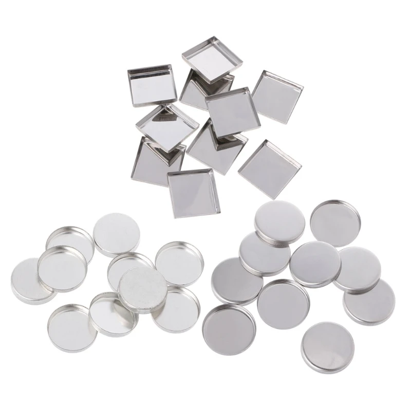 10 Chiếc Trống Phấn Mắt Bảng Bột Chảo Nồi Bảo Quản Đáp Ứng Với Nam Châm Dropshipping