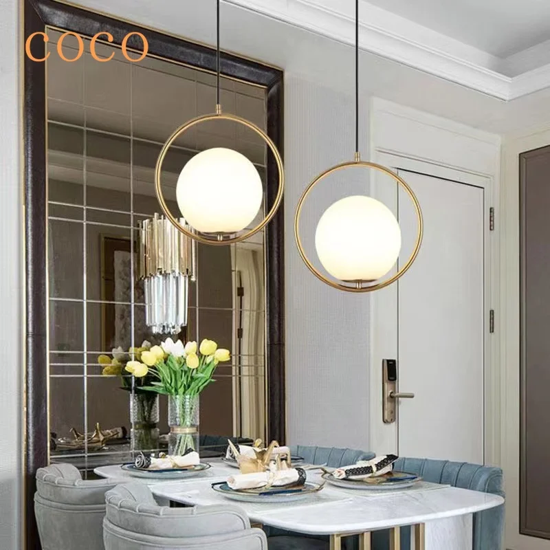 

2024 Modern Creative White Glass Bulb Chandelier, Restaurant, Bar, Chandelier, Indoor Home Lighting, House Decoration Lighting