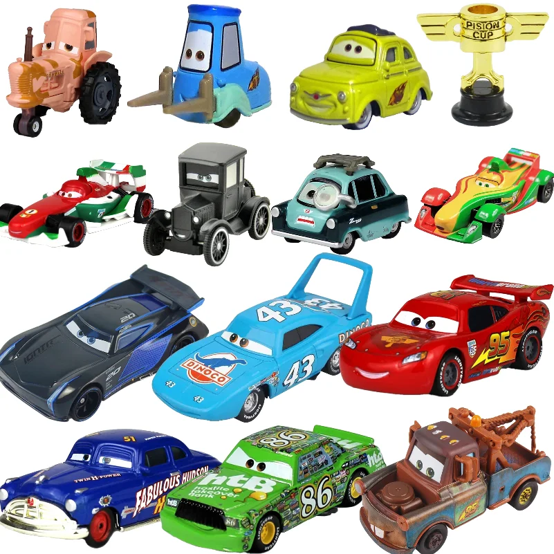 Disney Pixar Cars 2 3 Lightning McQueen Matt Jackson Storm Ramirez 1:55 Alloy Pixar Car Metal Die Casting Car Children Toy Gifts