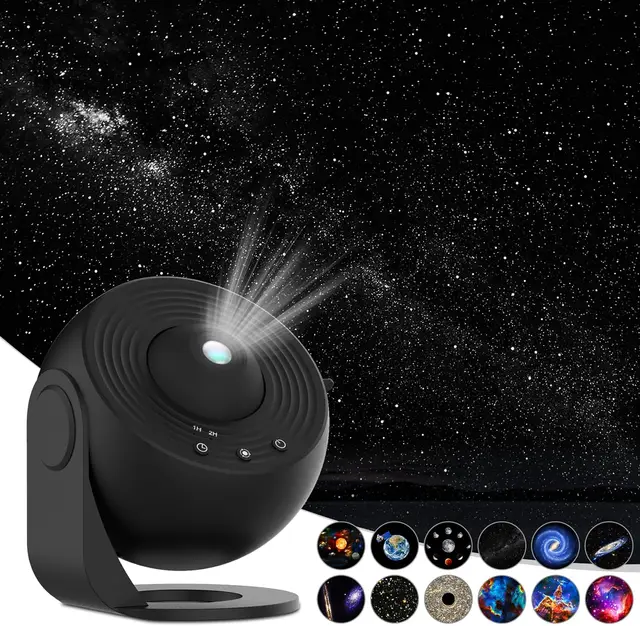 Projektor gwiazdowy 12 w 1, lampka nocna, projektor planetarium 4K HD do pokoju dziecięcego, prezent na walentynki 360 °   Obrotowa lampa projektora Galaxy