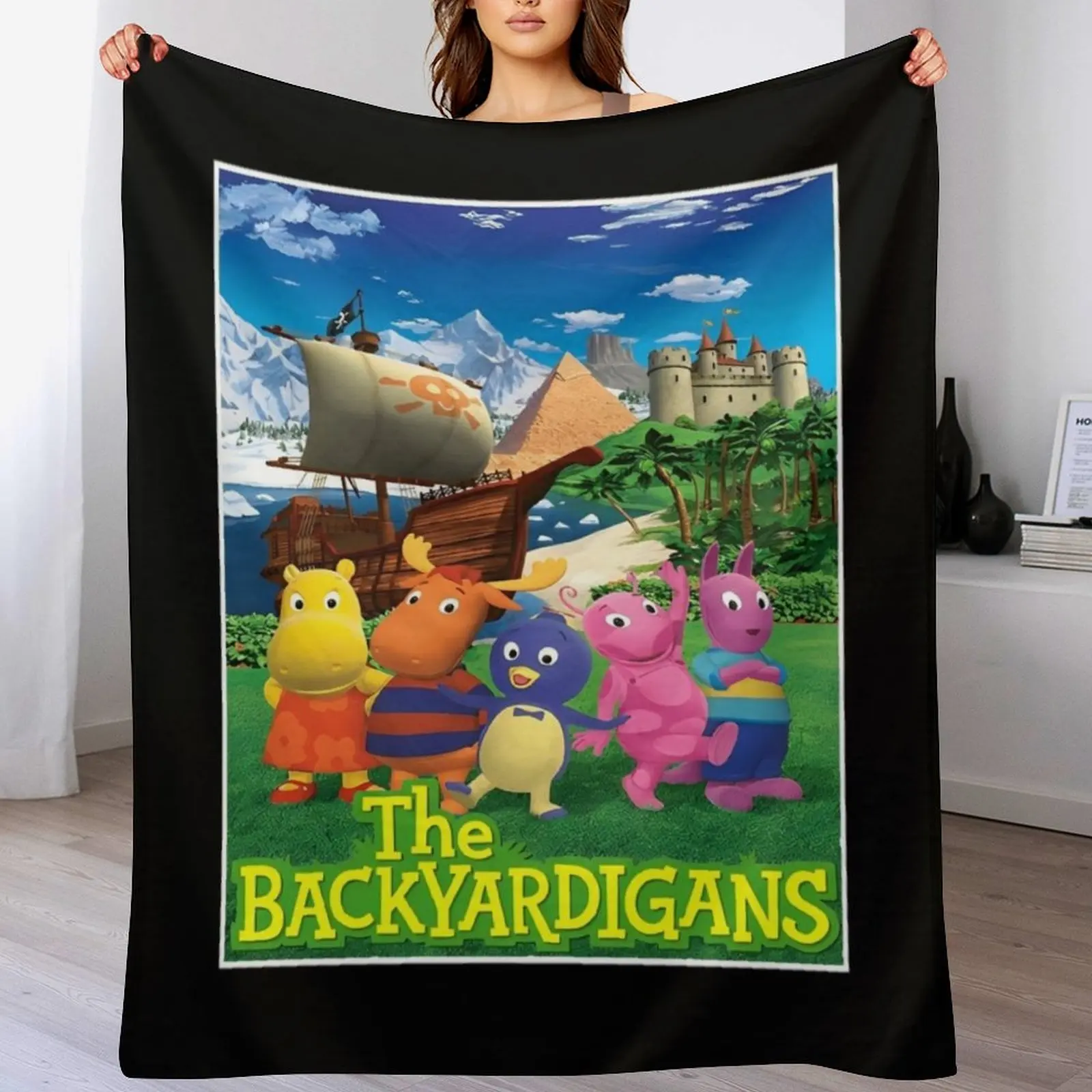 

the backyardigans Throw Blanket Flannels Hairys heavy to sleep Camping Blankets